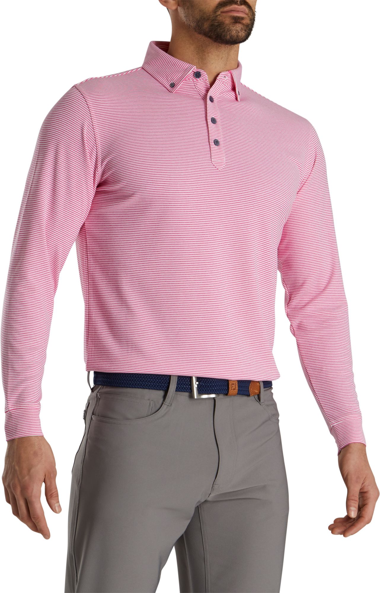 button down collar golf polo shirts