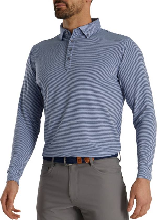 FootJoy Men's Feeder Stripe Jersey Buttondown Collar Golf Polo product image