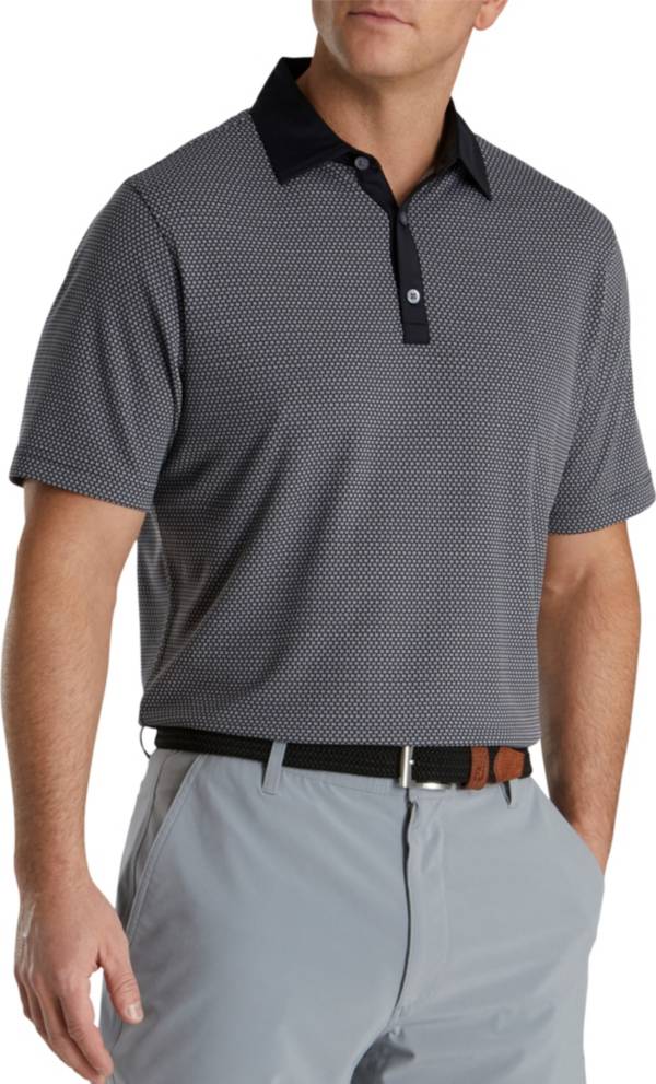 FootJoy Men's Jacquard Dot Lisle Golf Polo