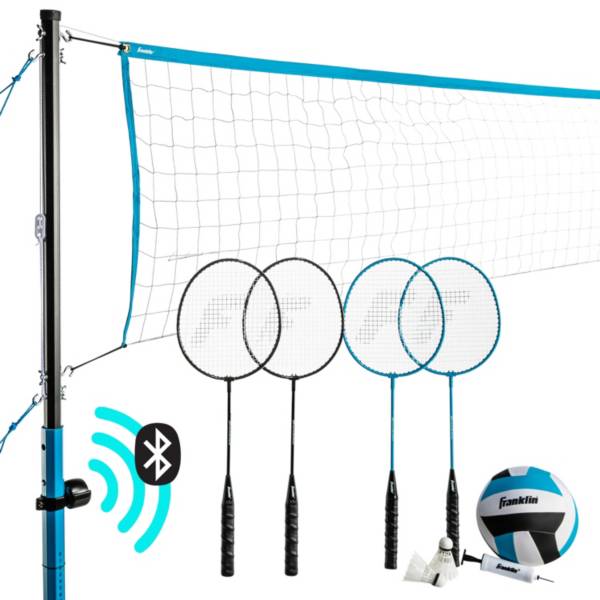 Franklin Sports Bluetooth Volleyball/Badminton Combo Set