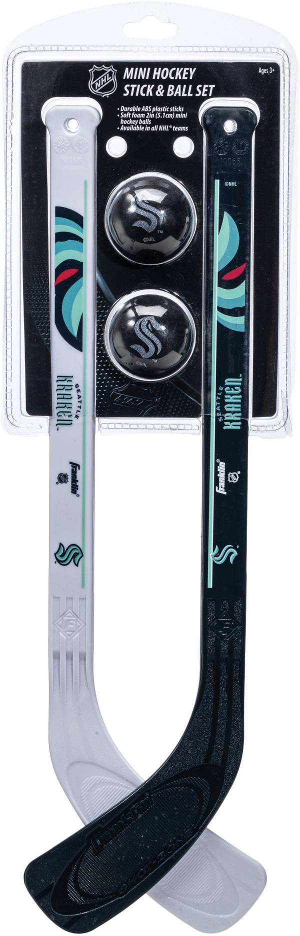 Franklin Seattle Kraken Mini Street Hockey Player Stick and Ball Set