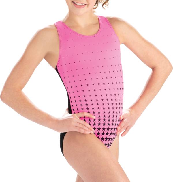 GK Elite Youth Fuchsia Fever Stars Leotard