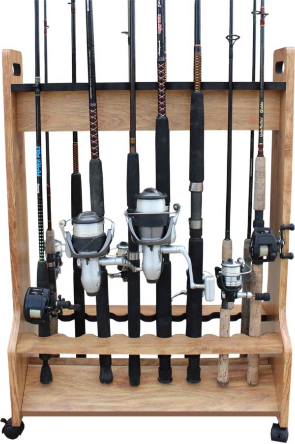 Rush Creek 16 Rolling Double Sided Rod Storage Rack product image
