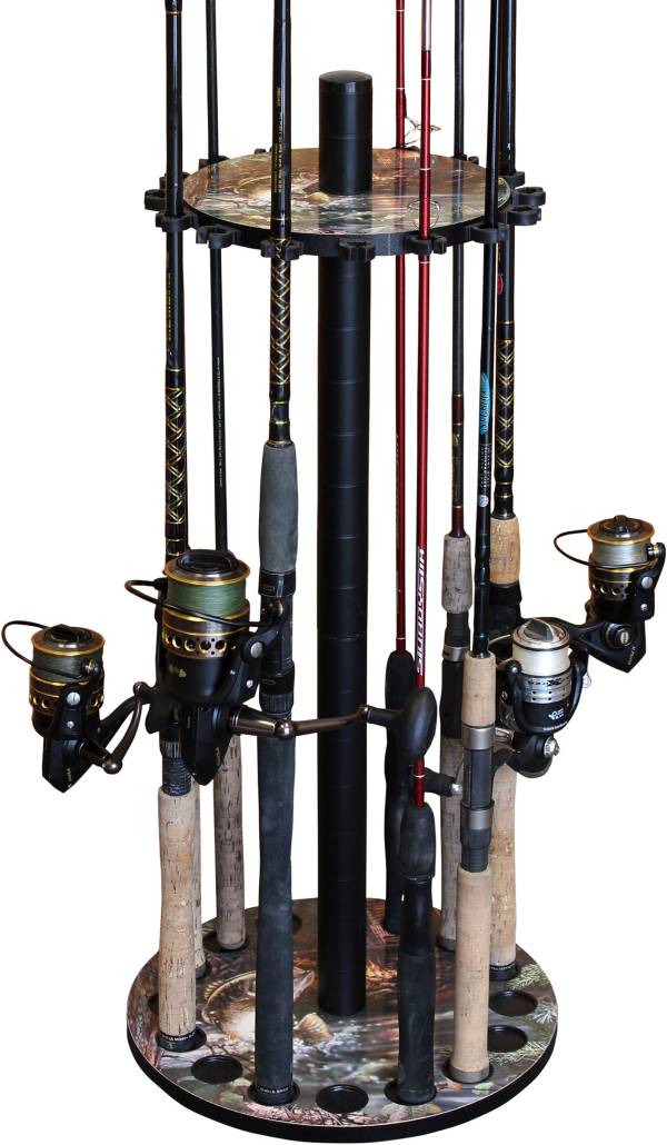 Rush Creek Bass 16 Fishing Rod Round Storage Rack