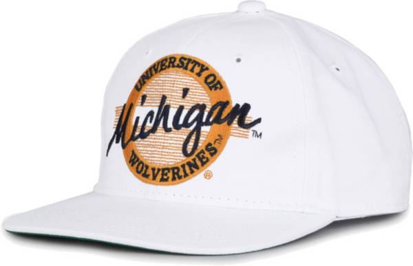 The Game Men's Michigan Wolverines White Circle Adjustable Hat product image