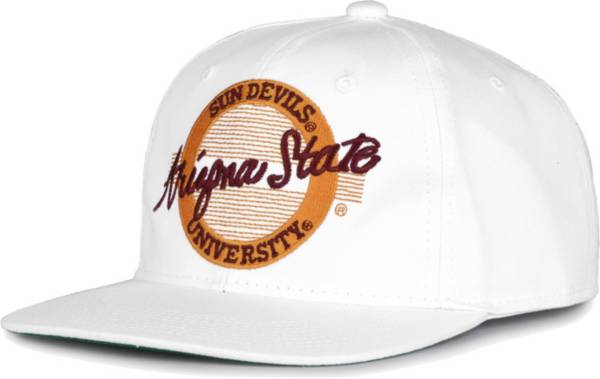 The Game Men's Arizona State Sun Devils White Circle Adjustable Hat