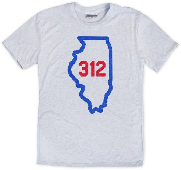 Where I'm From 312 Outline White T-Shirt