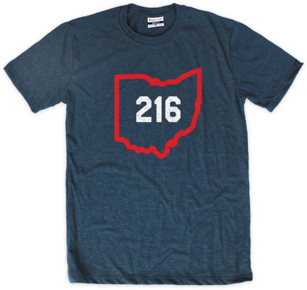 Where I'm From 216 Outline Navy T-Shirt