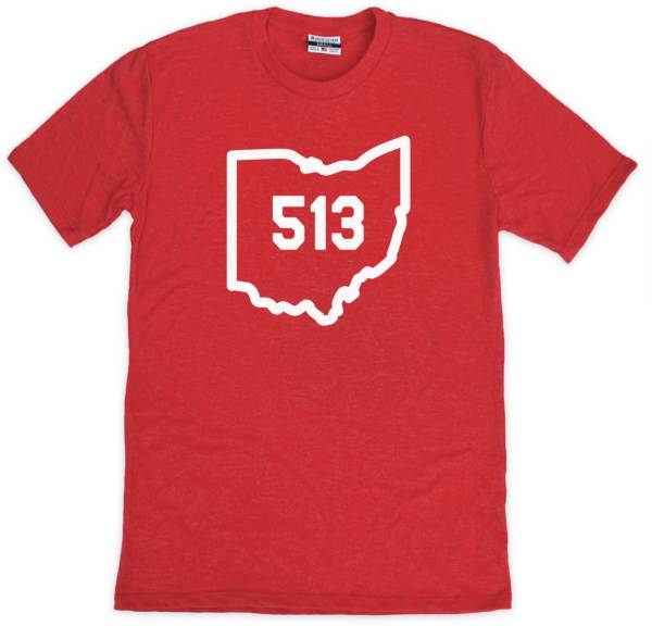 Where I'm From 513 Outline Red T-Shirt