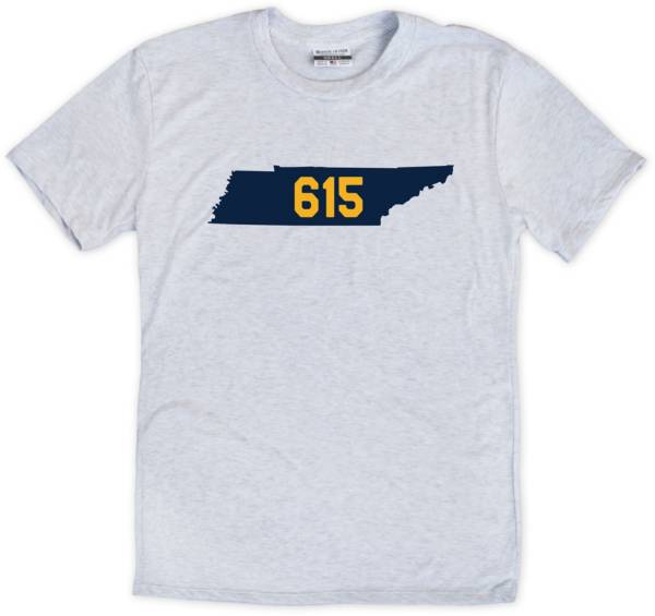 Where I'm From 615 Outline White T-Shirt