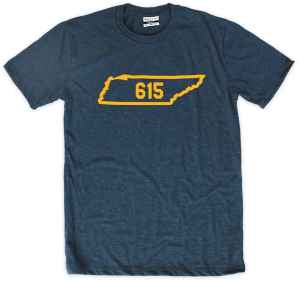 Where I'm From 615 Outline Navy T-Shirt