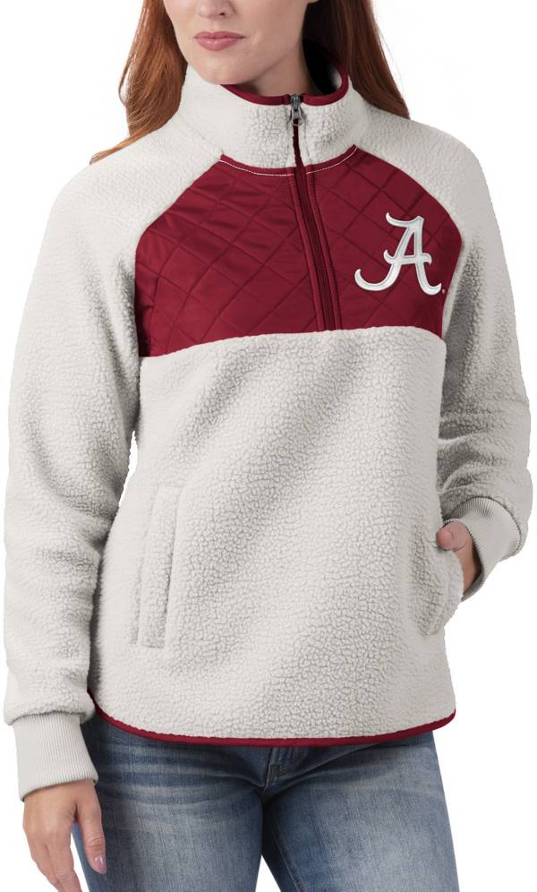 G-III for Her Women's Alabama Crimson Tide Crimson Wishbone Sherpa Jacket