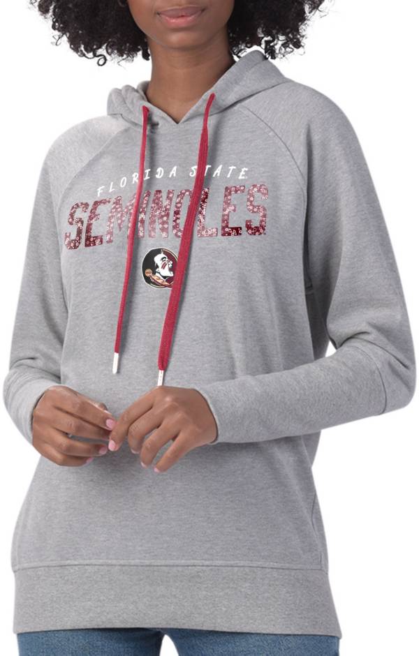 G-III For Her Women's Florida State Seminoles Grey Ace Pullover Hoodie