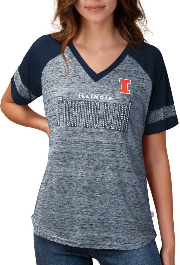 Touch by Alyssa Milano Women's Illinois Fighting Illini Blue Wildcard T-Shirt