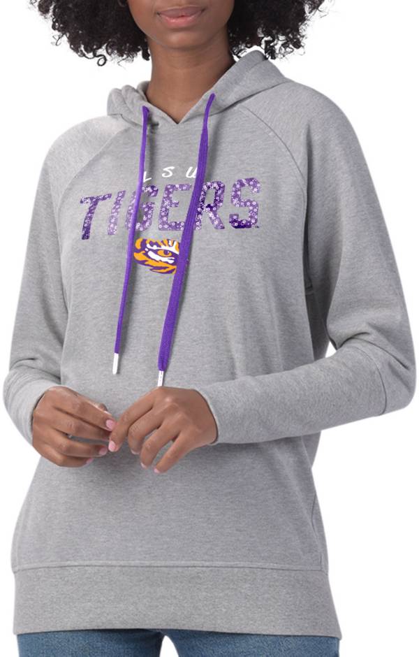 G-III For Her Women's LSU Tigers Grey Ace Pullover Hoodie