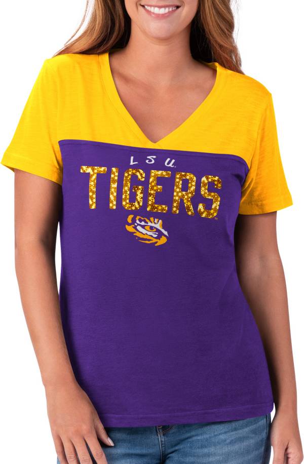 G-III For Her Women's LSU Tigers Purple Rundown T-Shirt