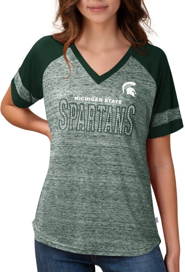 Touch by Alyssa Milano Women's Michigan State Spartans Green Wildcard T-Shirt