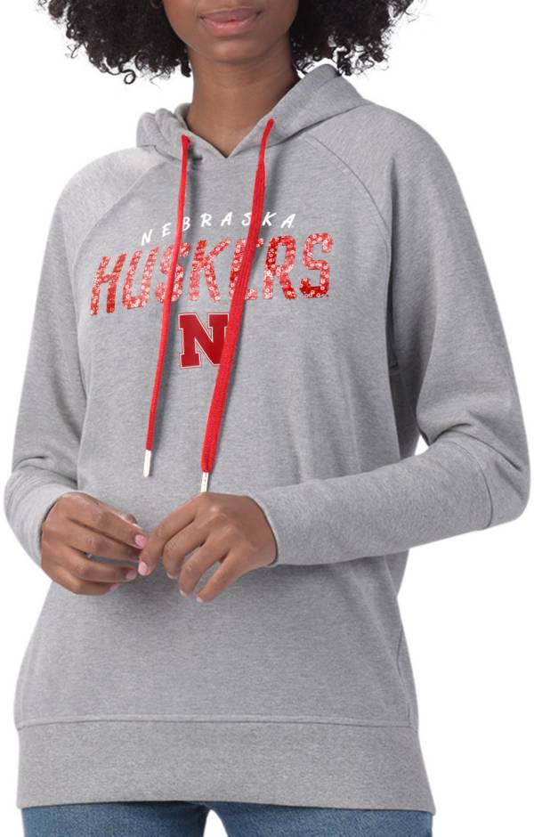 G-III For Her Women's Nebraska Cornhuskers Grey Ace Pullover Hoodie