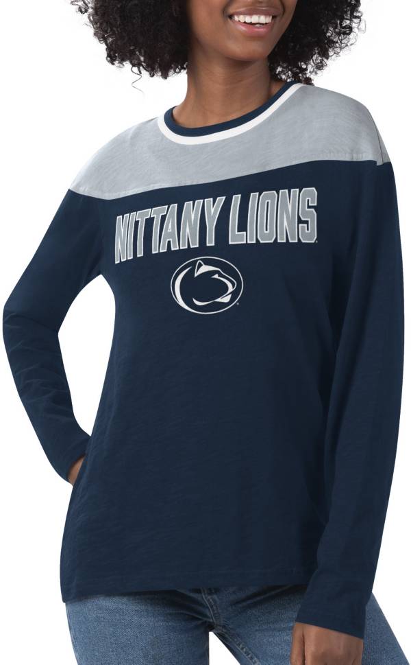 G-III For Her Women's Penn State Nittany Lions Blue Direct Snap Long Sleeve T-Shirt