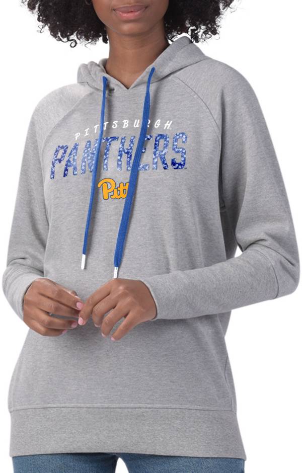 G-III For Her Women's Pitt Panthers Grey Ace Pullover Hoodie product image