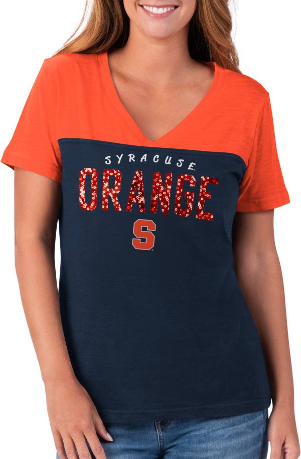 G-III For Her Women's Syracuse Orange Blue Rundown T-Shirt