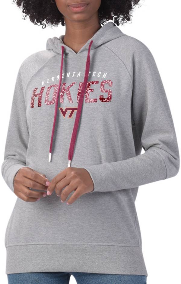 G-III For Her Women's Virginia Tech Hokies Grey Ace Pullover Hoodie