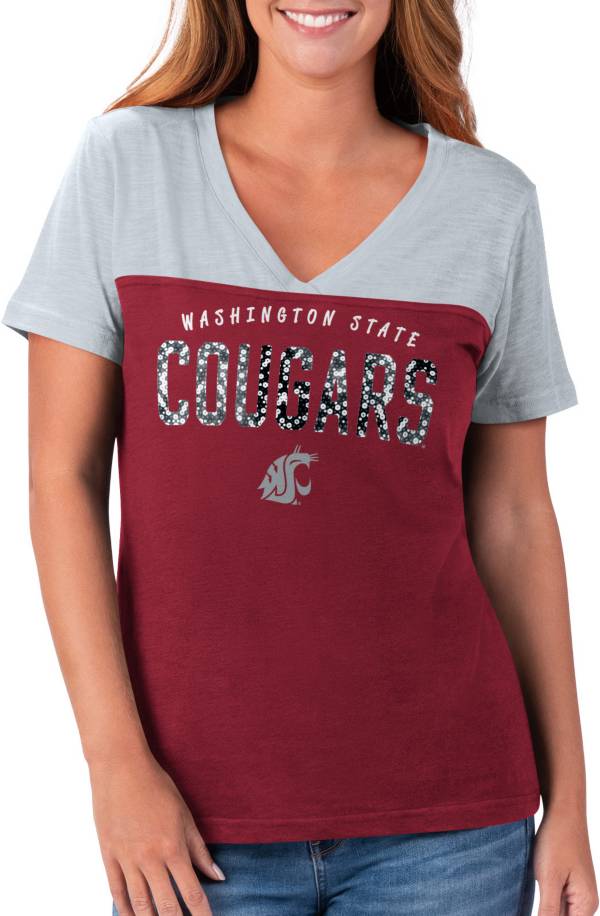 G-III For Her Women's Washington State Cougars Crimson Rundown T-Shirt product image