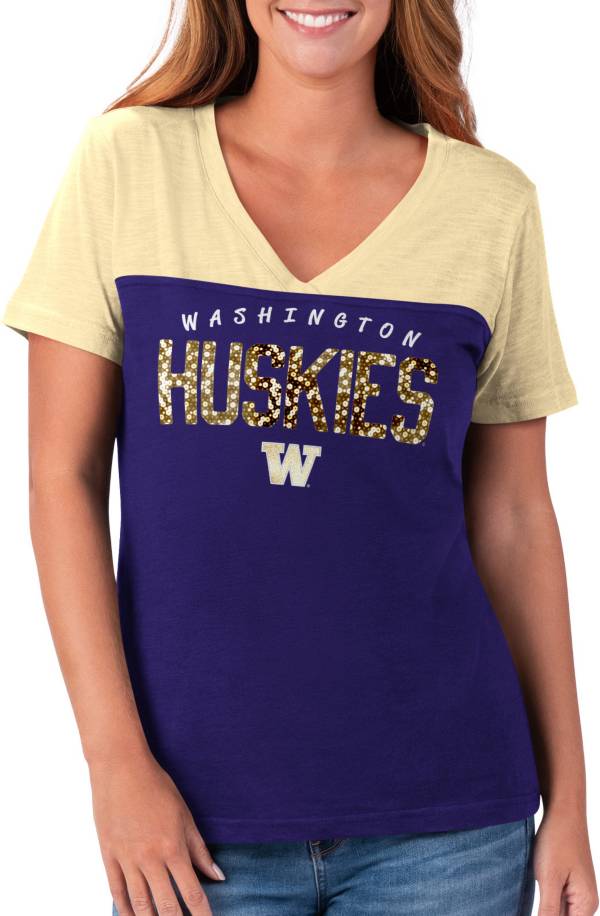 G-III For Her Women's Washington Huskies Purple Rundown T-Shirt product image
