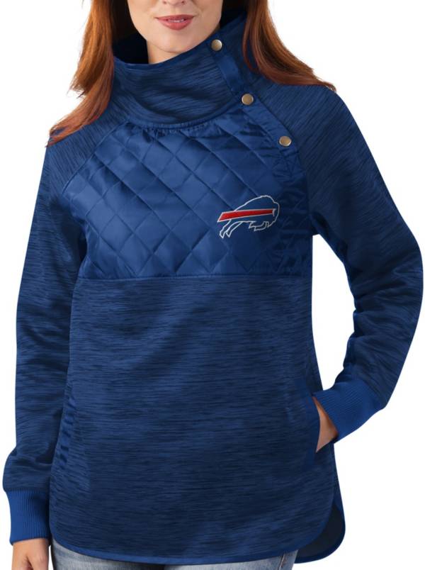 G-III for Her Buffalo Bills Asymmetrical Royal Pullover Jacket