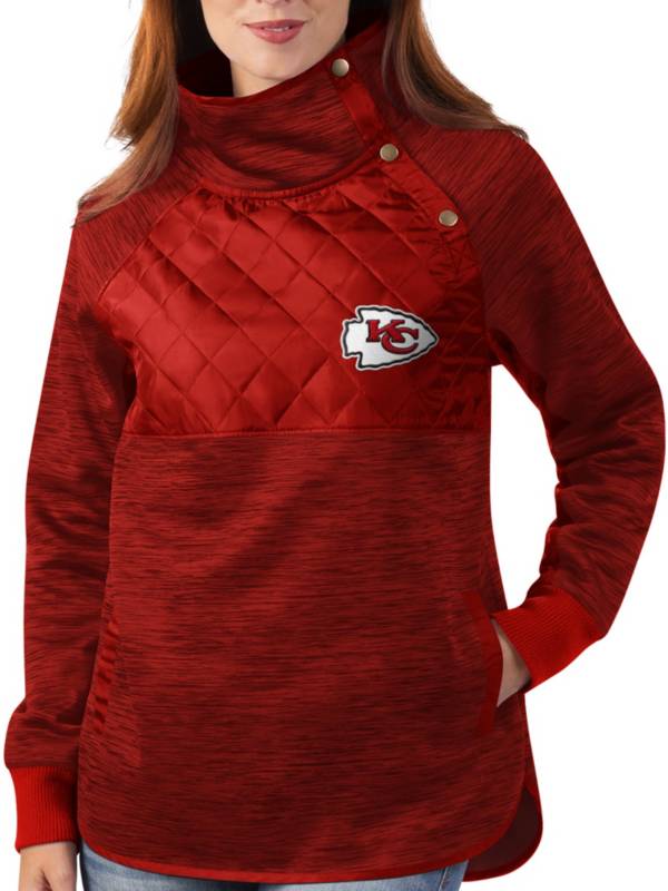 G-III for Her Kansas City Chiefs Asymmetrical Red Pullover Jacket