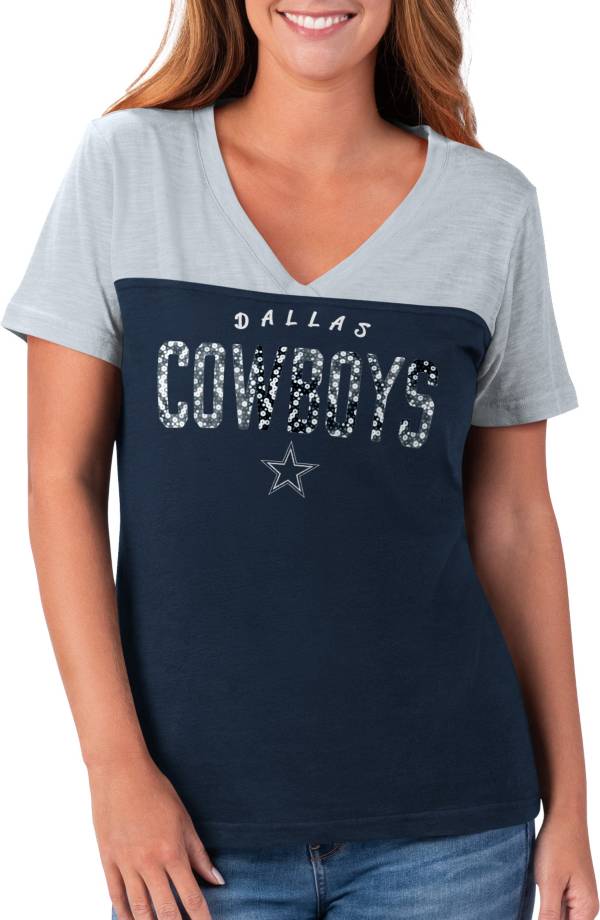 G-III for Her Women's Dallas Cowboys Rundown Navy T-Shirt