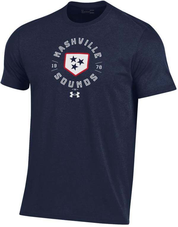 Under Armor Men's Nashville Sounds Navy Baseball T-Shirt