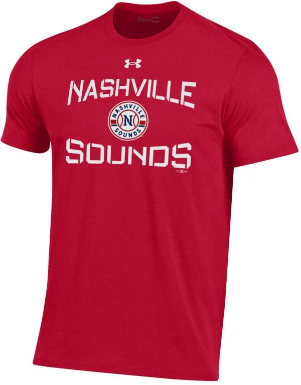 Under Armor Men's Nashville Sounds Red Baseball T-Shirt