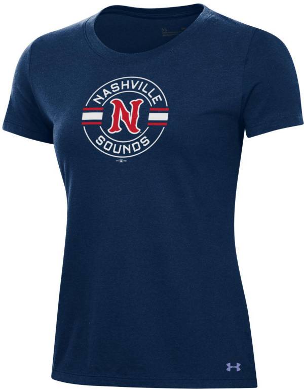 Under Armor Women's Nashville Sounds Navy Baseball T-Shirt