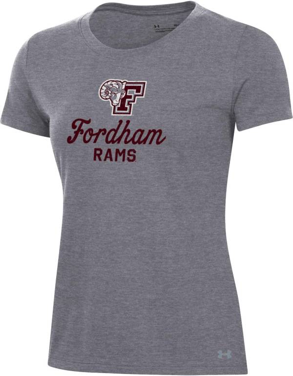 Under Armour Women's Fordham Rams Grey Performance Cotton T-Shirt