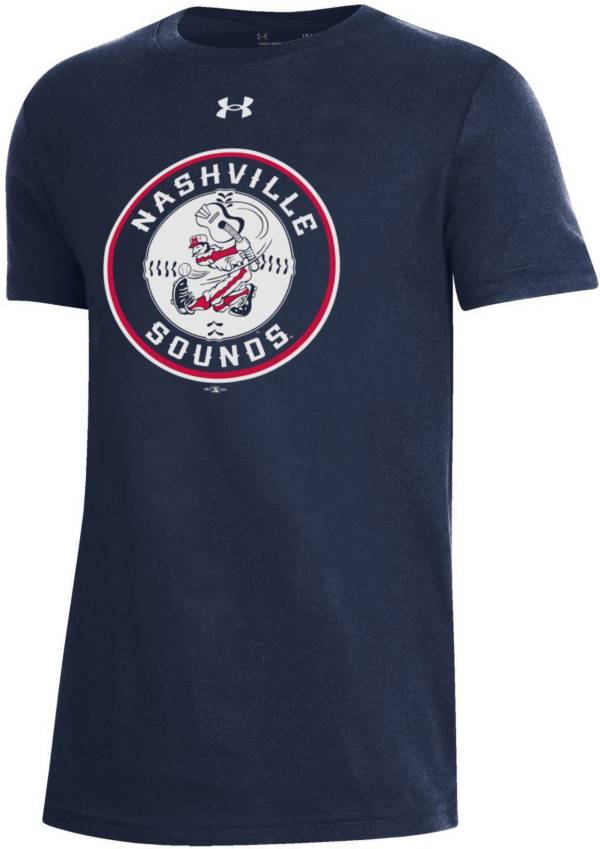 Under Armour Youth Nashville Sounds Navy Logo T-Shirt