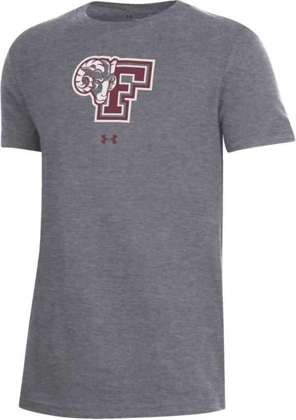 Under Armour Youth Fordham Rams Grey Performance Cotton T-Shirt product image