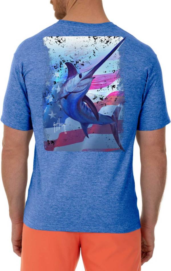Guy Harvey Men's Sword and Stars Graphic T-Shirt
