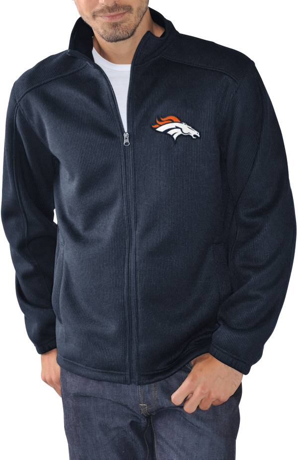 G-III Men's Denver Broncos Audible Navy Full-Zip Jacket