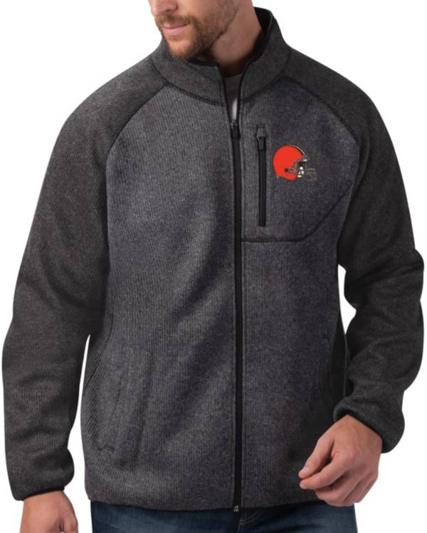 G-III Men's Cleveland Browns Switchback Full-Zip Charcoal Jacket