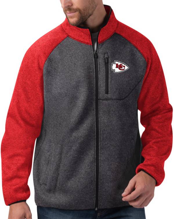 G-III Men's Kansas City Chiefs Switchback Full-Zip Charcoal Jacket