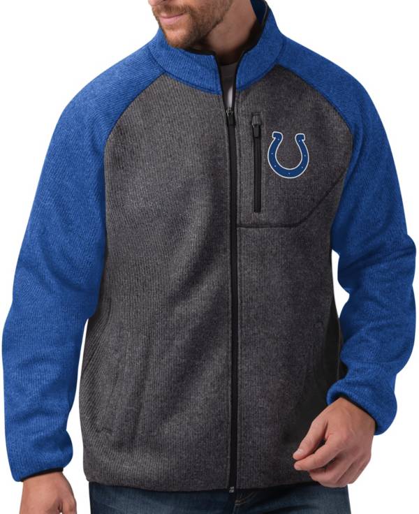 G-III Men's Indianapolis Colts Switchback Full-Zip Charcoal Jacket