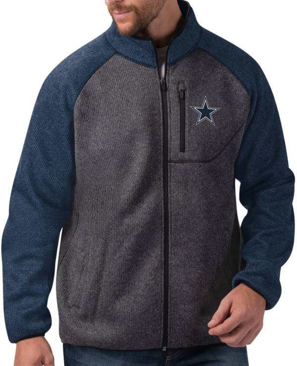 G-III Men's Dallas Cowboys Switchback Full-Zip Charcoal Jacket