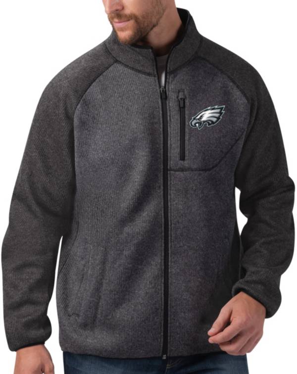 G-III Men's Philadelphia Eagles Switchback Full-Zip Charcoal Jacket