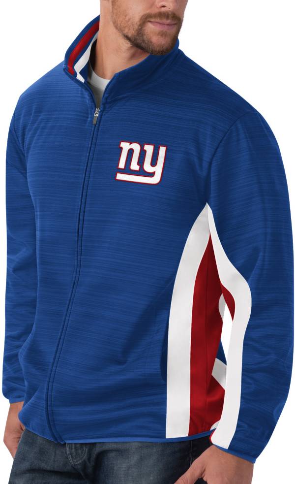 G-III Men's New York Giants Power Forward Royal Track Jacket