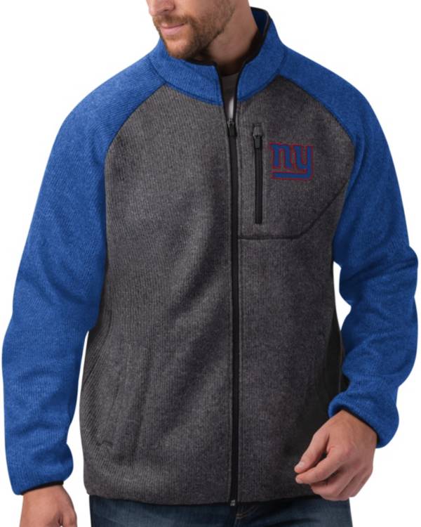 G-III Men's New York Giants Switchback Full-Zip Charcoal Jacket