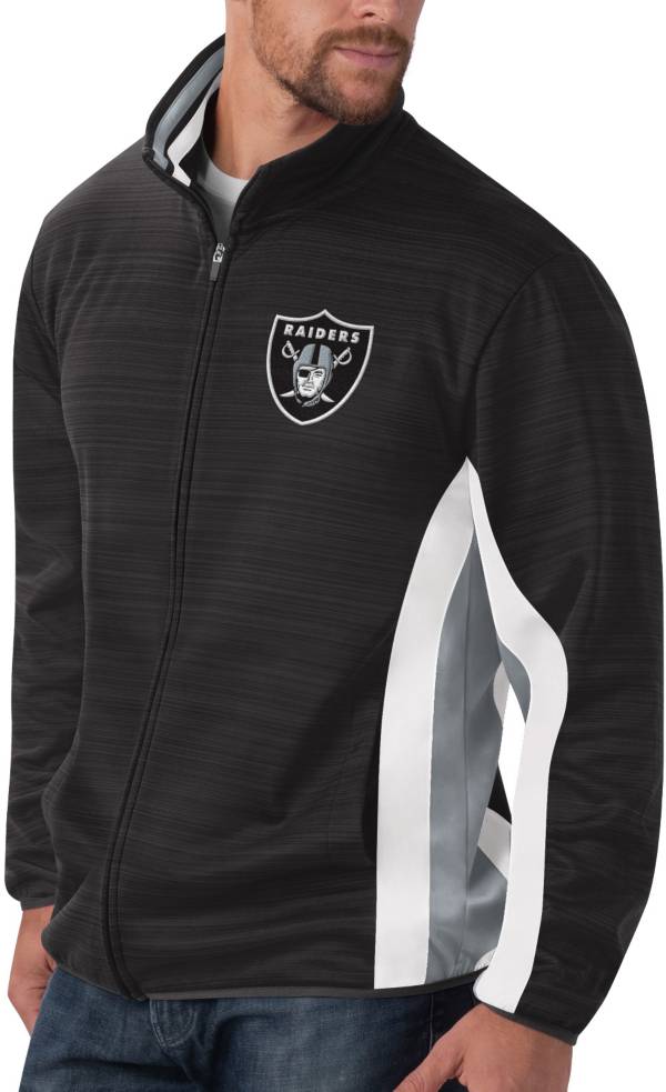 G-III Men's Las Vegas Raiders Power Forward Black Track Jacket