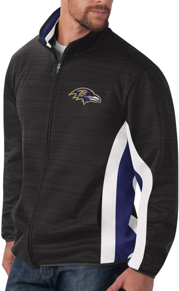 G-III Men's Baltimore Ravens Power Forward Black Track Jacket