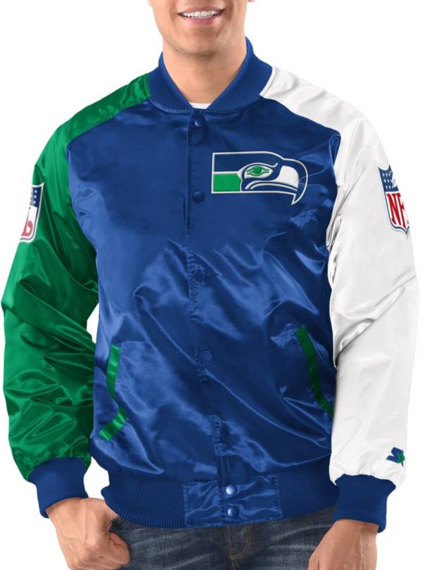 Starter Men's Seattle Seahawks Tri-Color Jacket