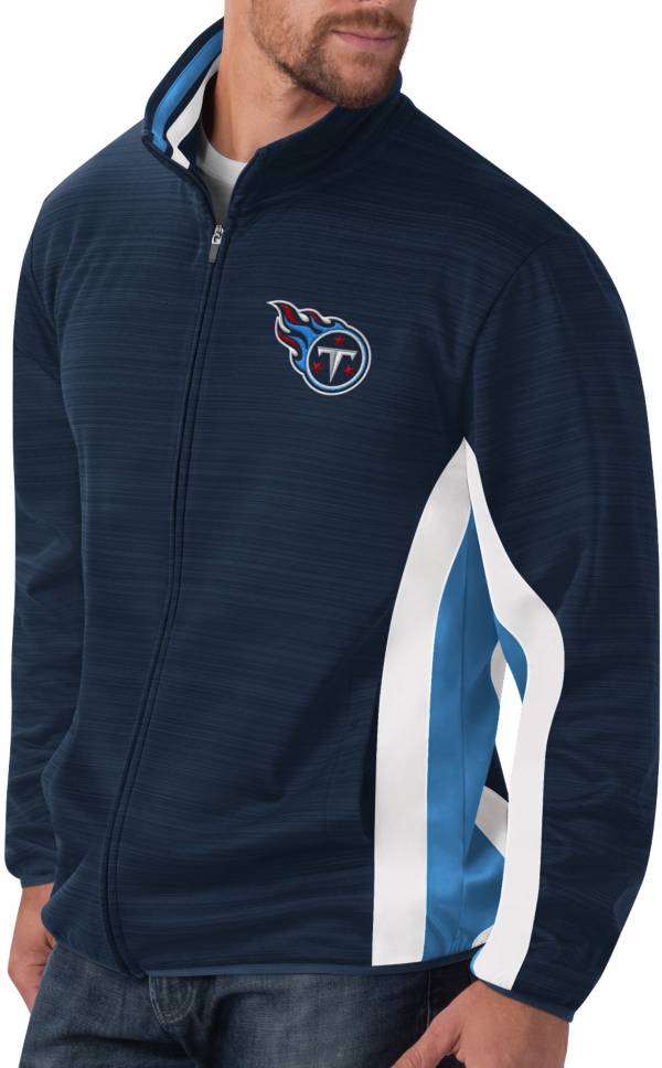 G-III Men's Tennessee Titans Power Forward Navy Track Jacket